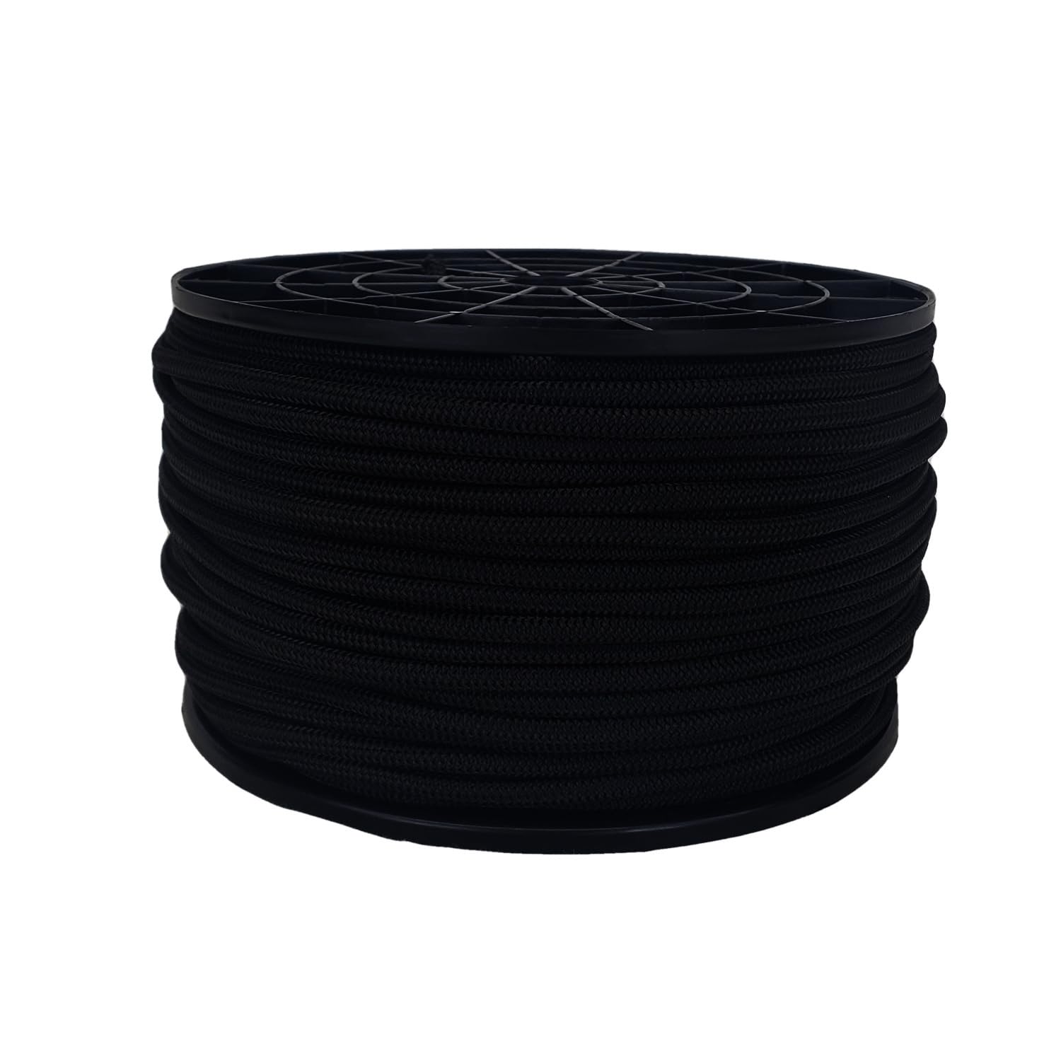 3/16 inch Black Polyester Bungee/Shock Cord - 250 Foot Spool | Marine Grade - High UV and Abrasion Resistance