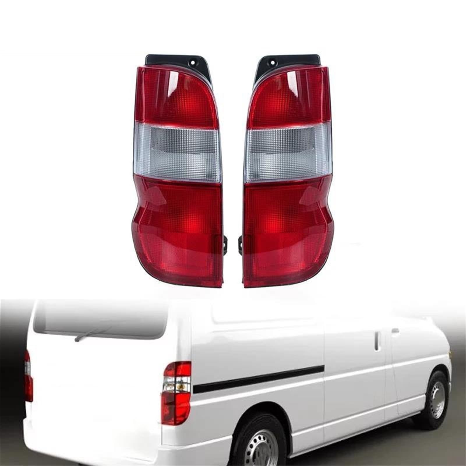 Generico Luce Posteriore Fanali Posteriori Per Toyota Per Hiace IV 81551-26310 81561-26310 Con Indicatori Di Direzione E Luce Stop Integrata Freccia posteriore(Sinistra e destra)