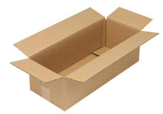 DENIOS Wellpapp-Faltkarton 1-wellig, Innenmaß 500 x 200 x 150 mm, Qualität 1.30C