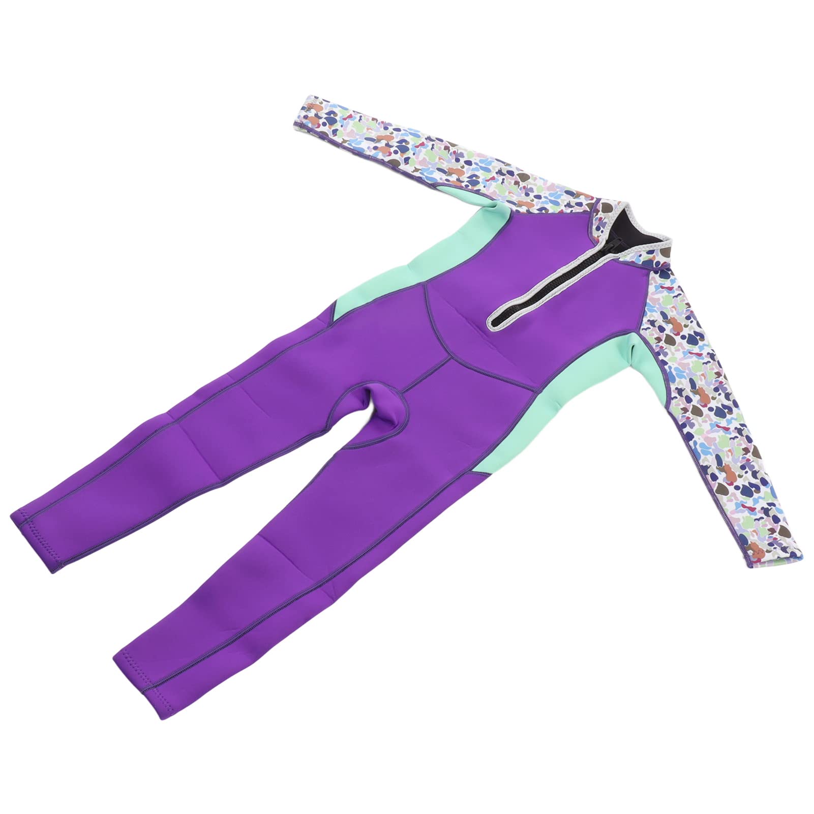 KIMISS Traje de neopreno para niños pequeños, traje de baño de neopreno de manga larga de 2,5 mm con propiedades elásticas y térmicas suaves para niños y niñas para buceo, natación, surf y