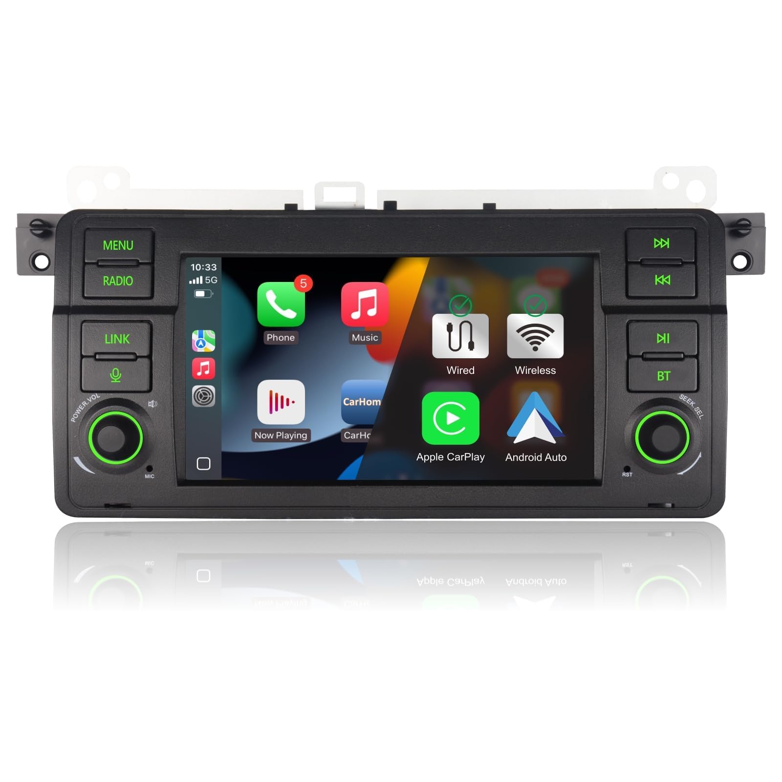 Pantalla para BMW E46 3 Series 1999-2005 Radio con Inalámbrico CarPlay Android Auto