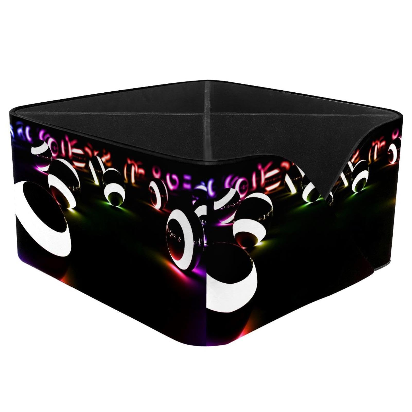 KengjuTesu Shiny Billiards Desktop Organizer Pen Holder, Rectangular Pencil Cup for Office, Study and Makeup Stations