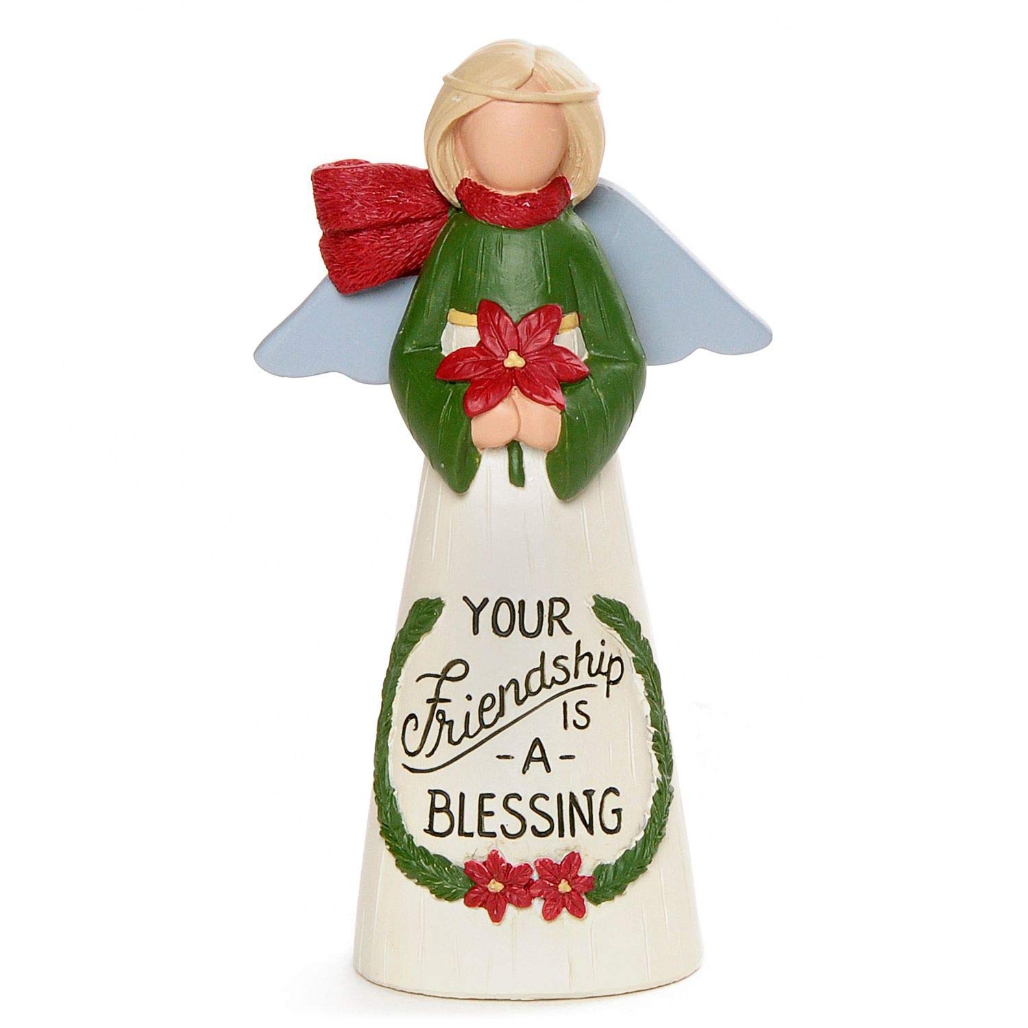 Blossom Bucket Multicolor Feather & Grace Angel Figurine Friendship A Blessing Guardian Angel Xmas Gift 13188