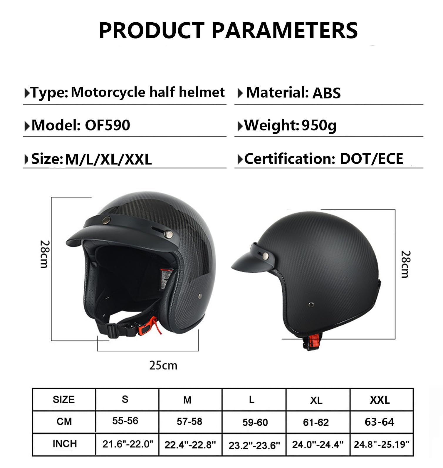 Casco Moto Casco 3/4 Aperto Casco Moto Mezzo Casco con Occhiali Retro Vintage Style Casco Jet per Uomo Donna Moto Casco DOT/ECE Approvato
