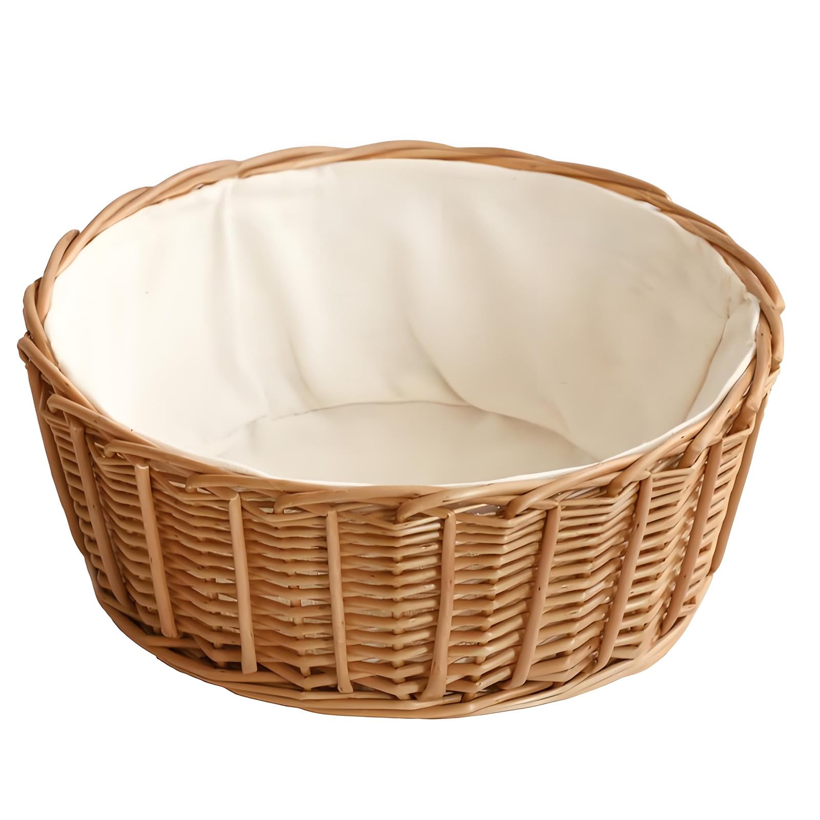 Spacious Handwoven Willow Basket Home Storage for Blankets Portable Organiser for Bathroom Kitchen Decoration Household Storage Planner