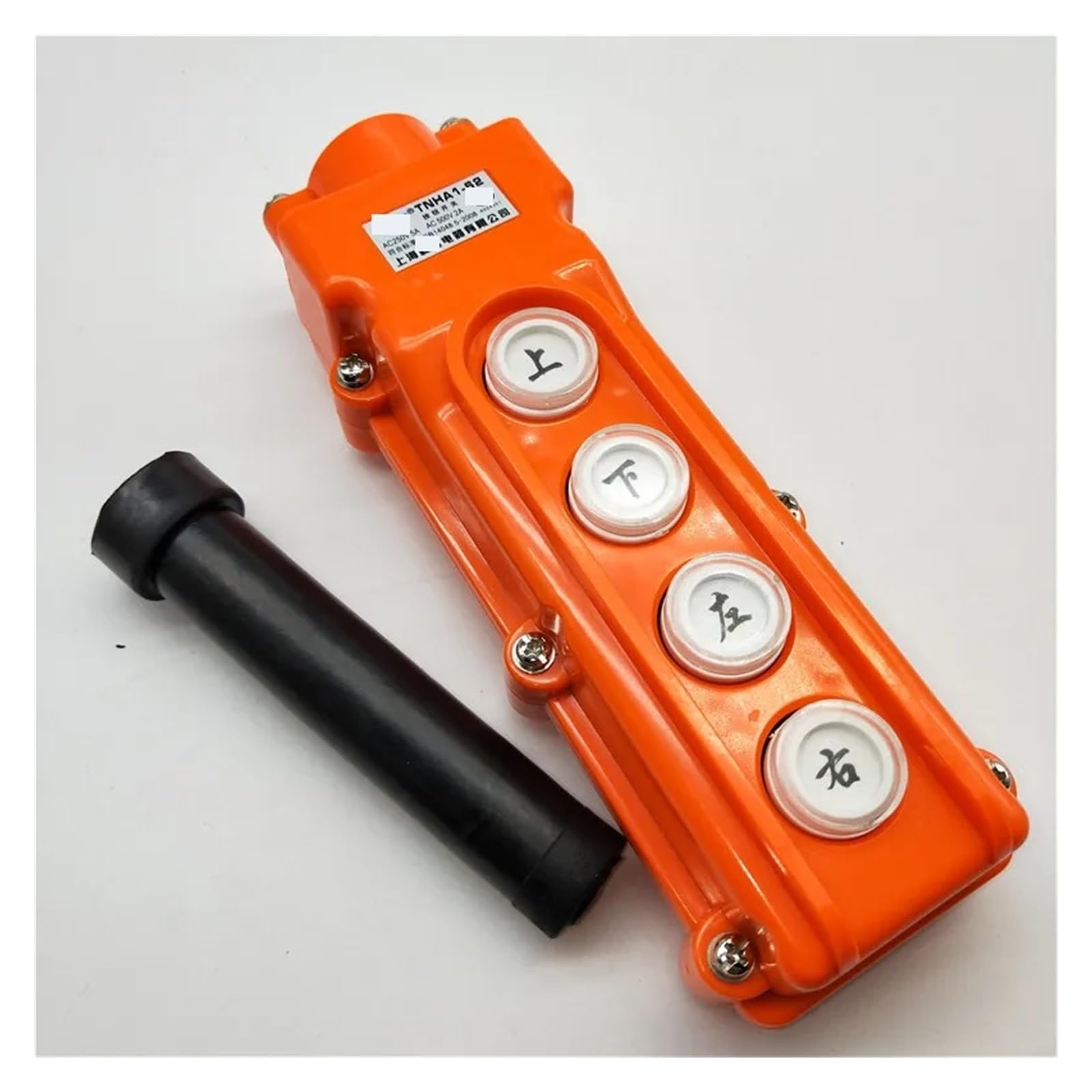 VUQLDHAYZ Emergency Stop Switch Waterproof Hoist Push Button Switch Crane Switch TNHA1-COB-61 21 31 32 33 Pendant Controller 220v 380v(Four Keys,380V)