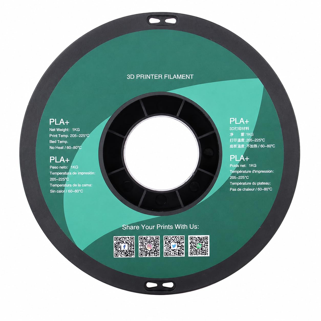 VSD-3D eSUN PLA+ Black 1.75 mm - 3D Printing Material-image-41