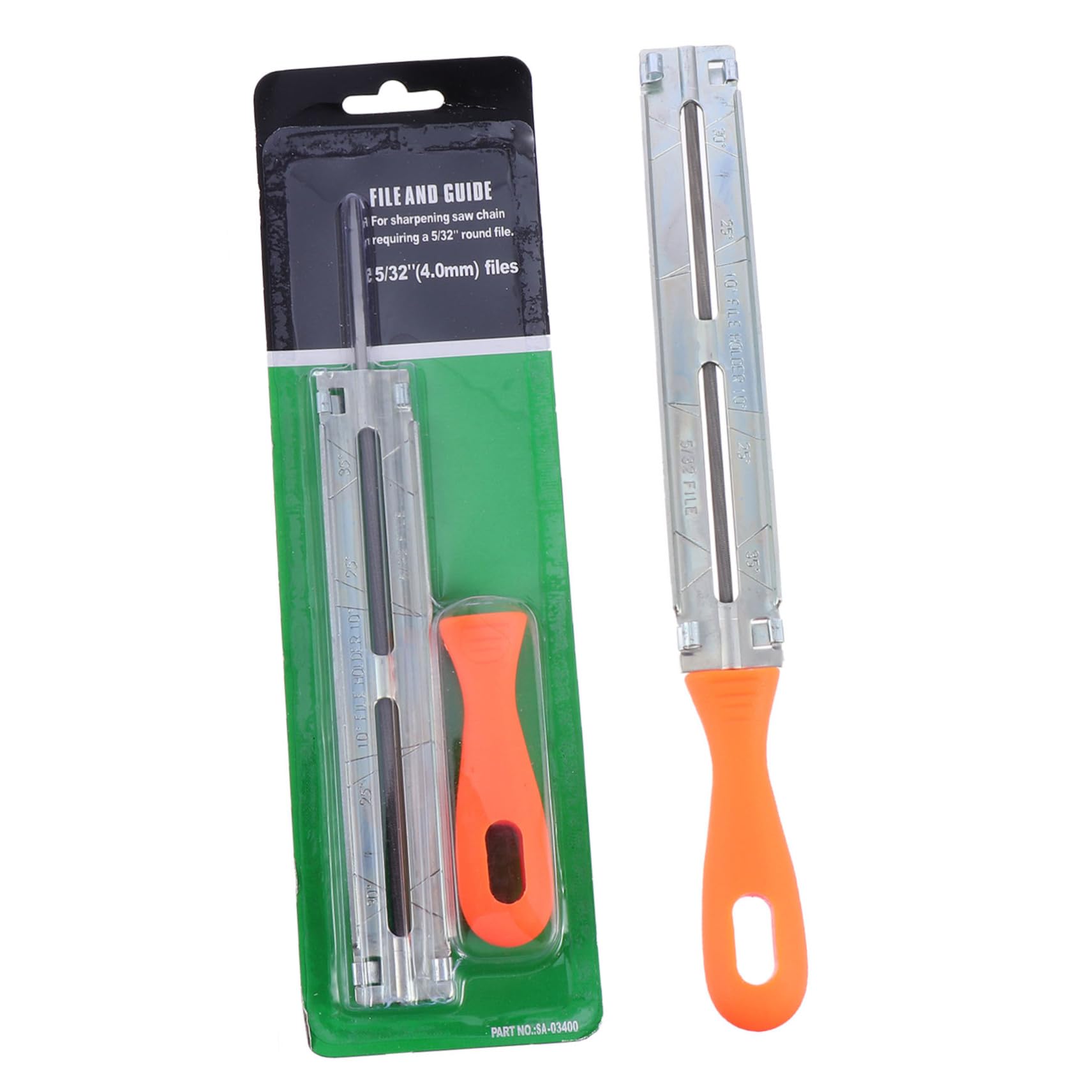 OSALADI 1 Set Chainsaw Sharpening Tool Kit Sturdy Handle Chain Grinding Tool Multiple Files for Easy Sharpening