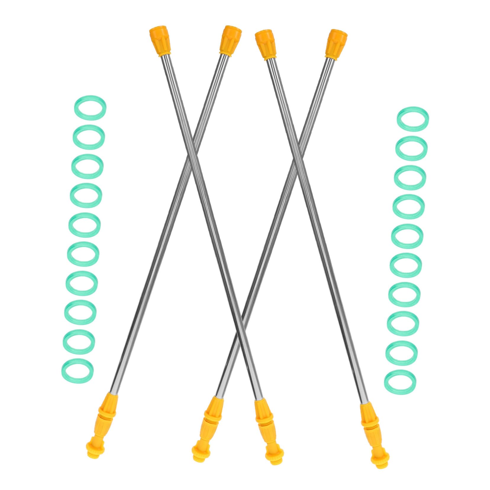 Sosoport 5ensembles Tige Acier Inoxydable Pour Pulvérisateur Accessoire De Jardin Ajustable Et Pour Arrosage Et Pulvérisation De Produits Agricoles Complet Avec Anneaux Anti-fuite Et