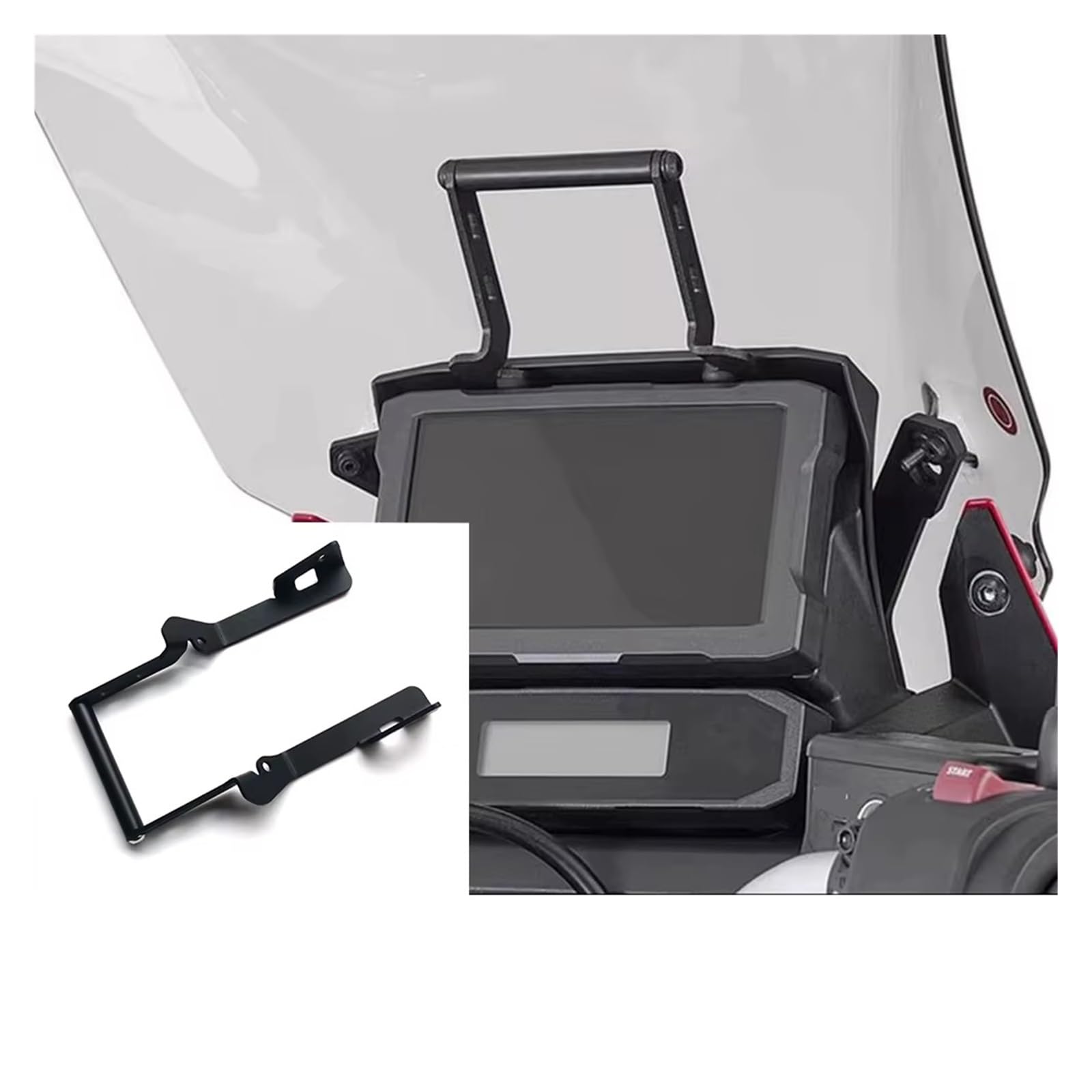 pour CRF1100L pour Africa Twin 2020 – 2024 Extension Téléphone Portable Moto Support De Navigation GPS Support Guidon Moto GPS(22MM)