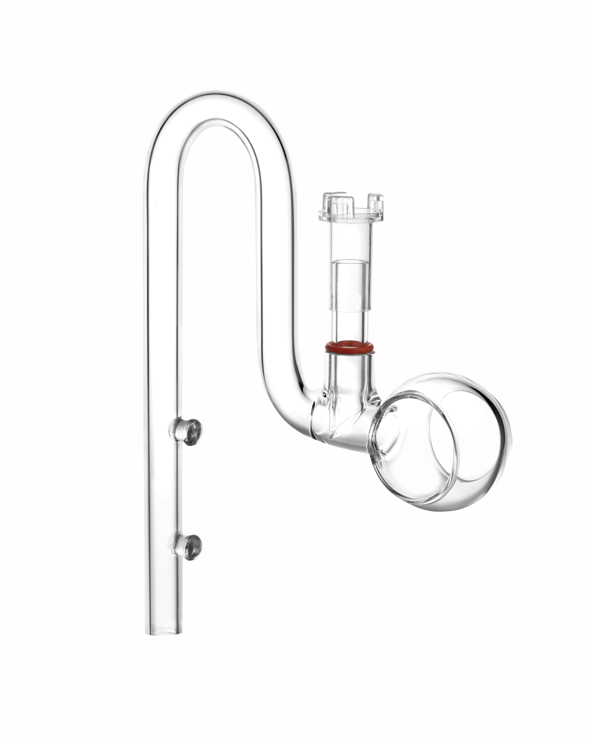 Bec verseur Lily Pipe Spin en verre avec écumeur pour aquarium planté (17 mm pour tuyau de 16/22 mm)