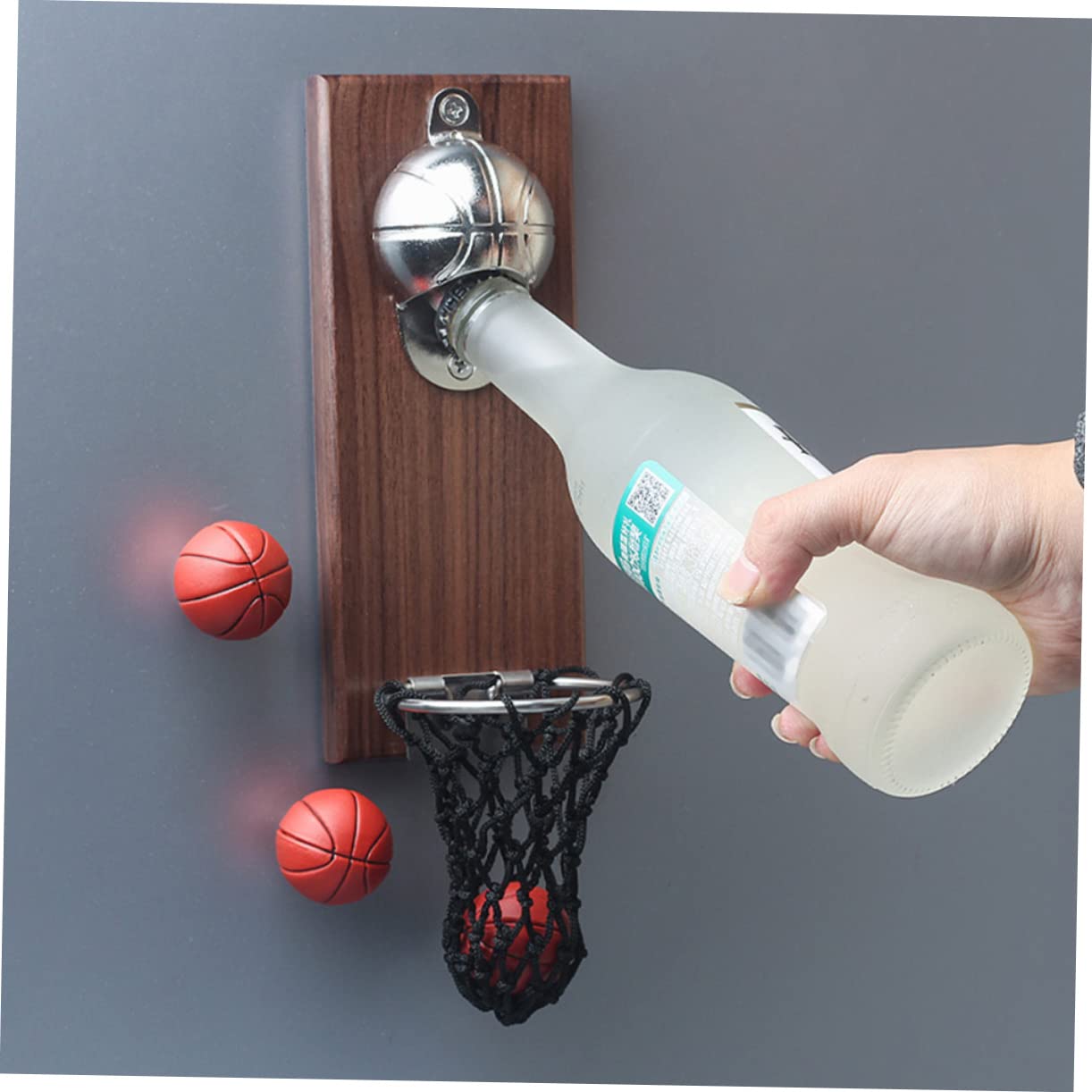 1pezzi Apribottiglie Inossidabile Basket Gadget Per e Bar Installazione Facile e Strumento Per Aperitivi e Bevande