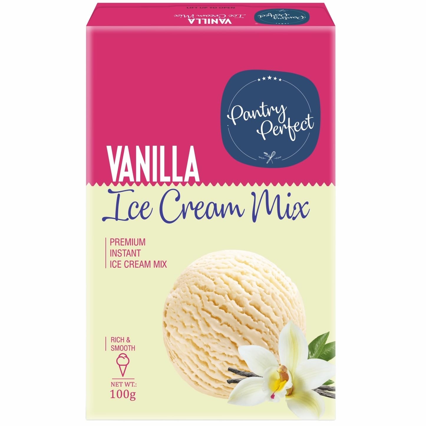 Pantry Perfect Vanilla Ice Cream Mix (100g) I Quick, Easy and Delicious Summer Treat Ready Mix, No Preservatives, No Hassle I Rich & Smooth I Easy to Prepare-image-14