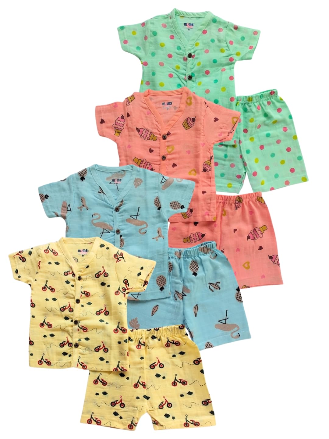 AKASH Kids Nightwear Set | Soft Cotton Top & Bottom Set | Cartoon Printed Sleepwear for Boys & Girls-image-43