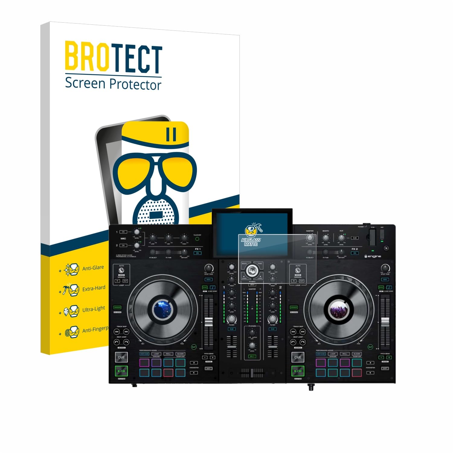 brotect Anti-Glare Glass Screen Protector Matte for Denon DJ Prime 2 - Anti-Scratch 9H Protection Film