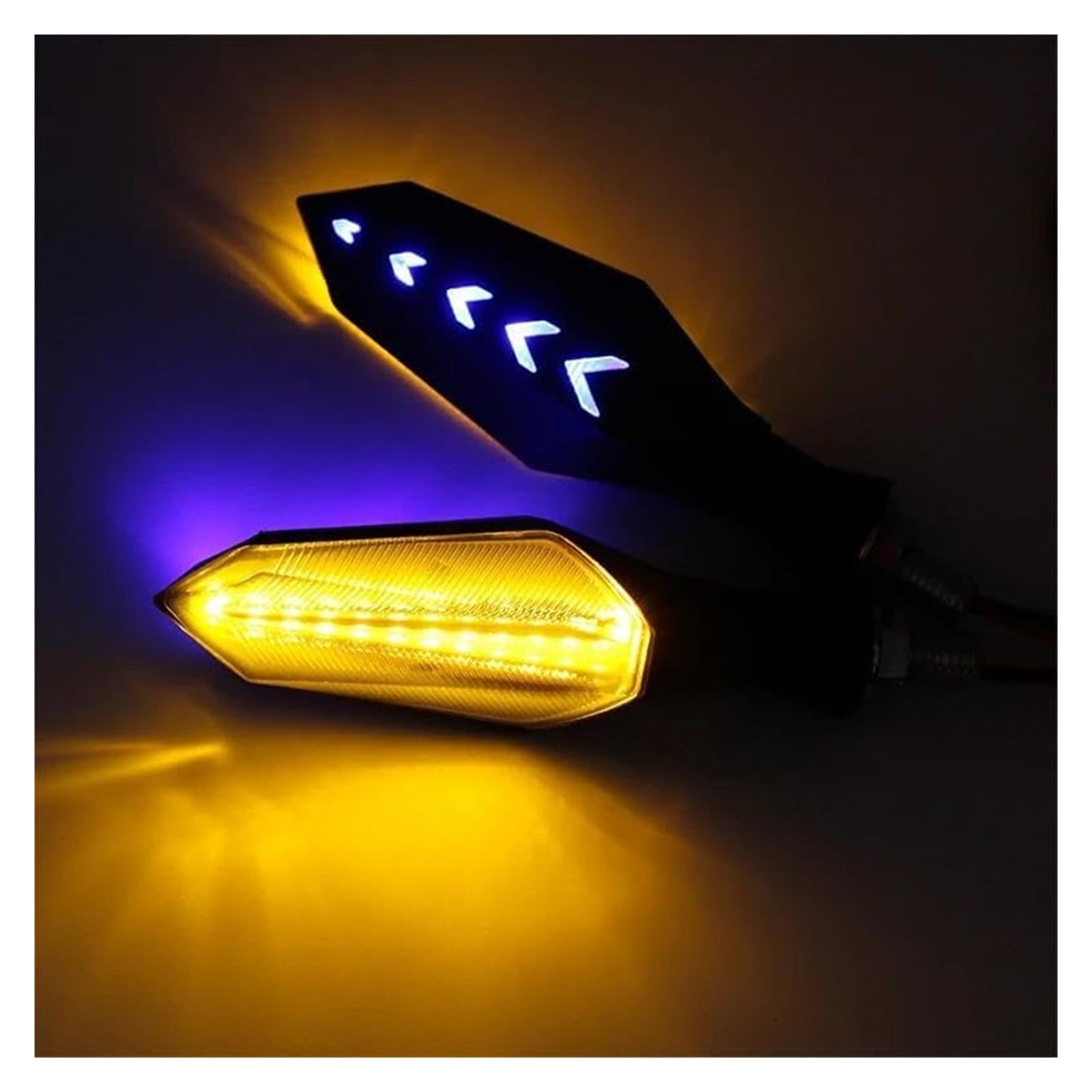 Indicatore Direzione Moto per Yamaha per Tricity 300 2835SMD Indicatori di Direzione per Motocicletta Luce Lampeggiante Indicatore LED Marcia(4pcs Yellow a)