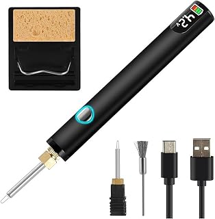Uqezagpa Herramienta digital para cortar hilos y manualidades de cuero con 3 temperaturas ajustables de 330 a 450 ℃