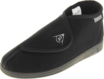 Dunlop Mens Adjustable Touch Fastening Orthopaedic Boot Slippers