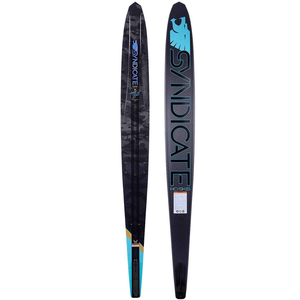HO Syndicate Alpha LTD Slalom Waterskis Black/Teal 66in