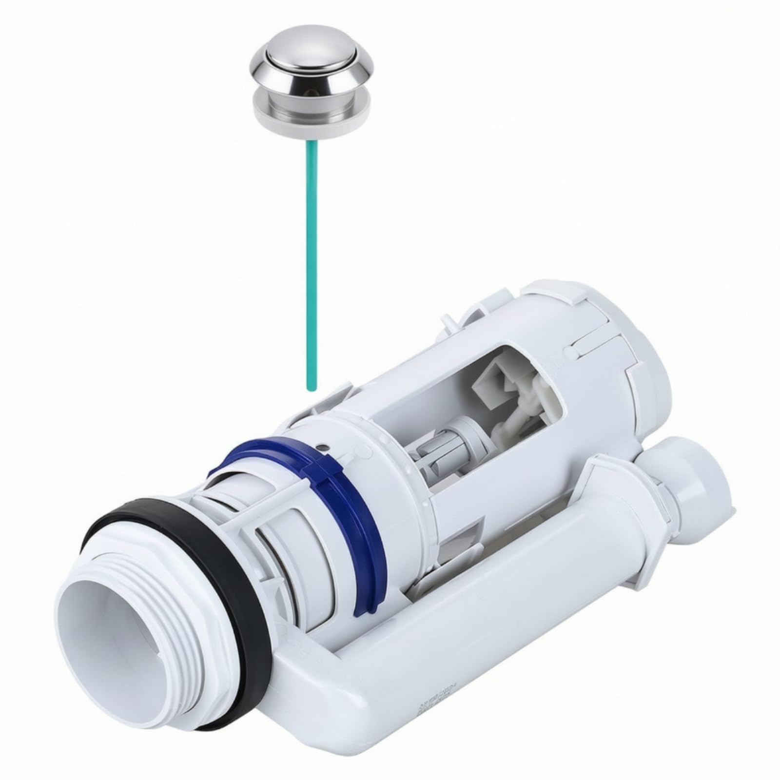 Mécanisme de Chasse d'Eau pour Valve de Chasse Ensemble Réservoir Corps Cylindrique Typ220 Joints d'Étanchéité et Sortie Filetée et Silicone Adapté