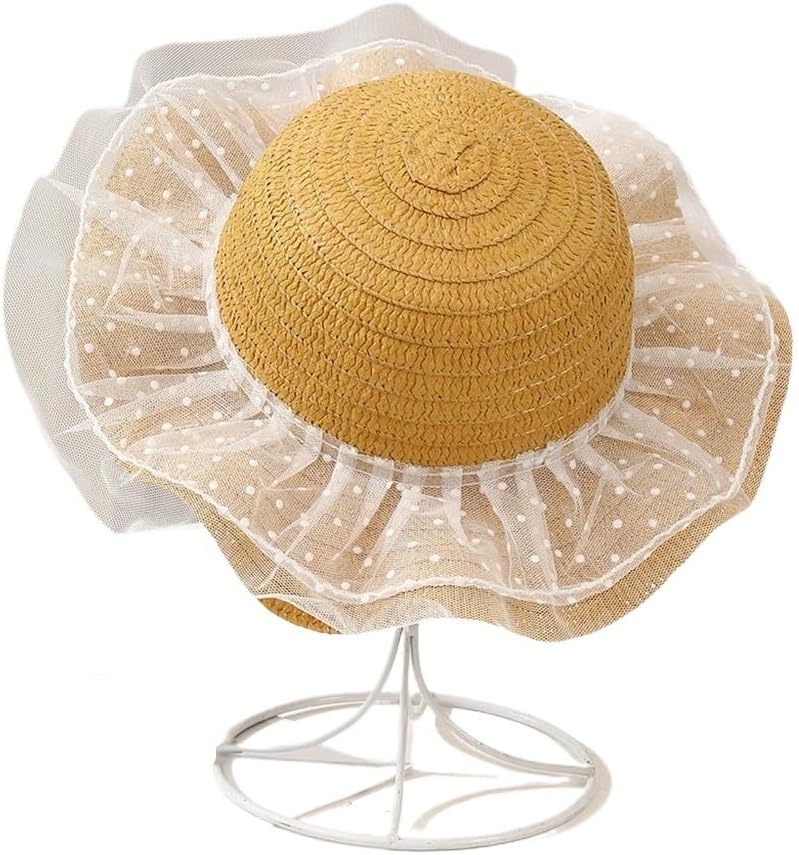Sweet Lace Hat Beach Sun Seaside Vacation Sunscreen