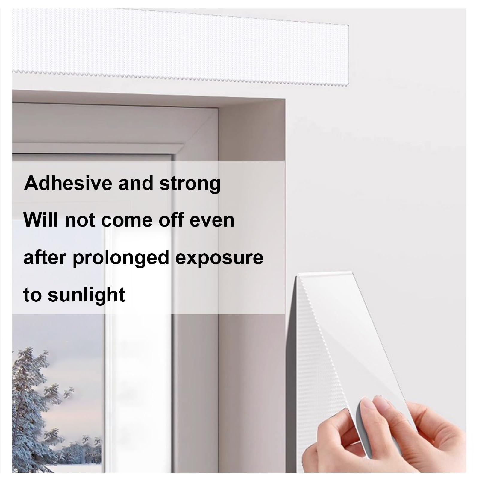 Isolierfolie Fenster, Thermofolie Fenster Gegen Kälte Transparent Selbstklebend PVC Material Winddicht Geräuschdämmung für Alte Undichte Fenster in Wohnungen Büros(White edge,W110 x H255cm)