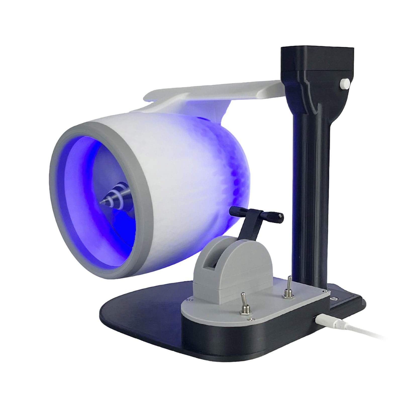 Ventilador humidificador, con forma de motor, alimentado por USB, silencioso de operar para el hogar y uso de refrigeración de escritorio