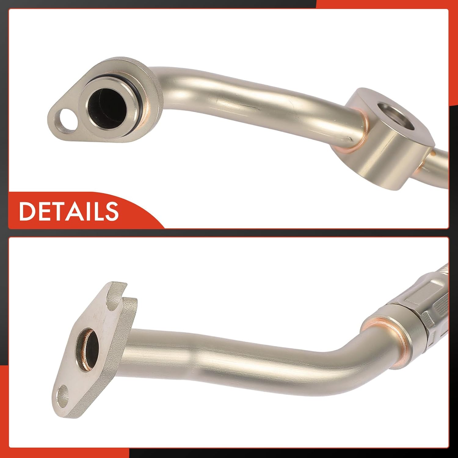 A-Premium Turbocharger Oil Line Compatible with Jeep BU Series Renegade 2015-2018 & Fiat 500X 2016-2018, 500L 2014-2018, Return Lower