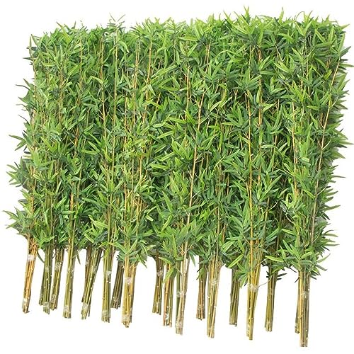 Plantes de bambou artificielles grandes tiges vertes pour terrasse et salon - 2