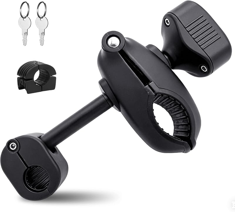 Rahmenhalter, Fahrradhalterung Bike Holder FahrradtrĂ€ger Fahrradhalter Befestigung Klemme Reisemobil Rad, abschlieĂbar, fĂŒr U-BĂŒgelrohr