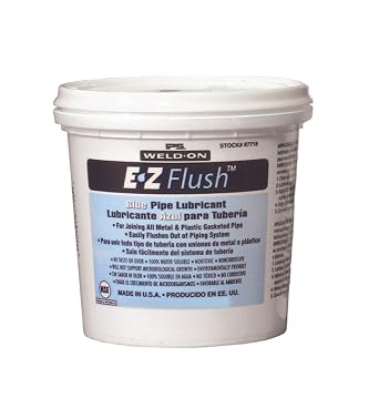 Weld-On 87721 EZ Flush Pipe Lubricant, Blue, 5 Gallon 640 fl oz