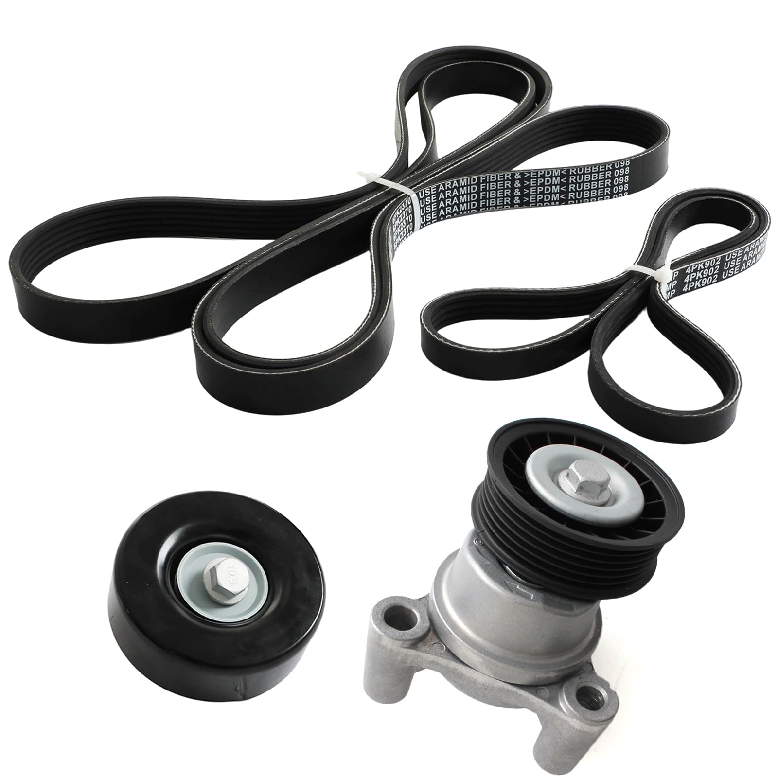 Photo 1 of AUCERAMIC 90K-39083A Serpentine Drive Belt Tensioner Pulley Assembly Fit 2009-2014 Chevrolet Express Silverado Suburban Tahoe GMC Savana Sierra Yukon Cadillac Escalade Hummer H2 H3 12609719 12554027