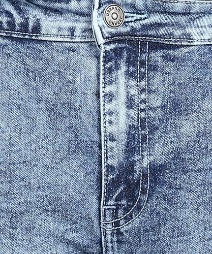 Image of Urbano Plus Men's Regular Fit Washed Jeans Stretchable