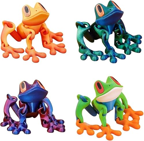 4pcs 3D Printed Magnetic Frog, 3D Printed Frog Fridge Magnets,Realistic Jointed Jumping Frogs Model,Frog Refrigerator Magnets Decor, for Home Office Decor 4pcs 3D Printed Magnetic Frog, 3D Printed Frog Fridge Magnets,Realistic Jointed Jumping Frogs Model,Frog Refrigerator Magnets Decor, for Home Office Decor