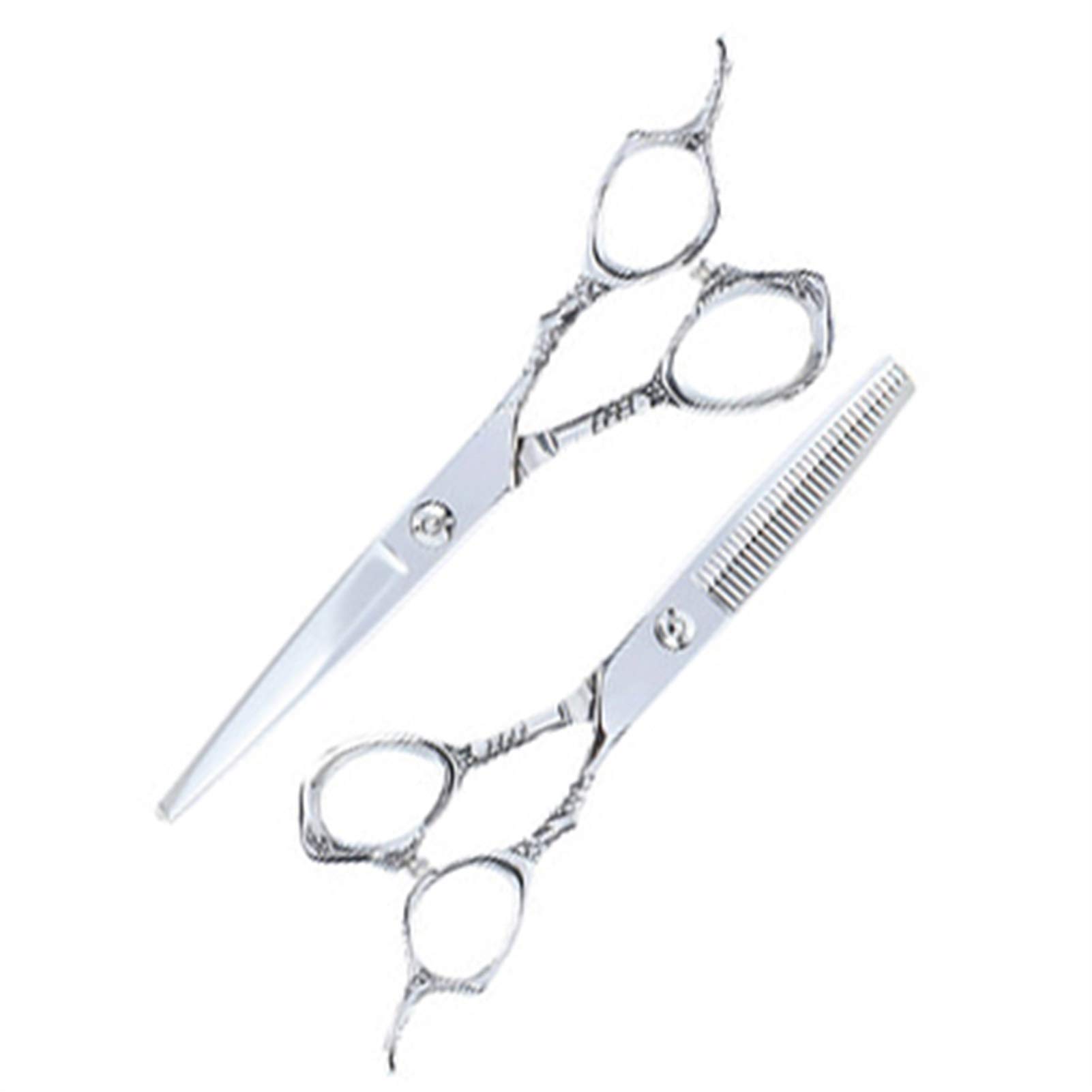 Ciseaux de coupe de cheveux de coiffure en acier inoxydable avec anneaux ergonomiques