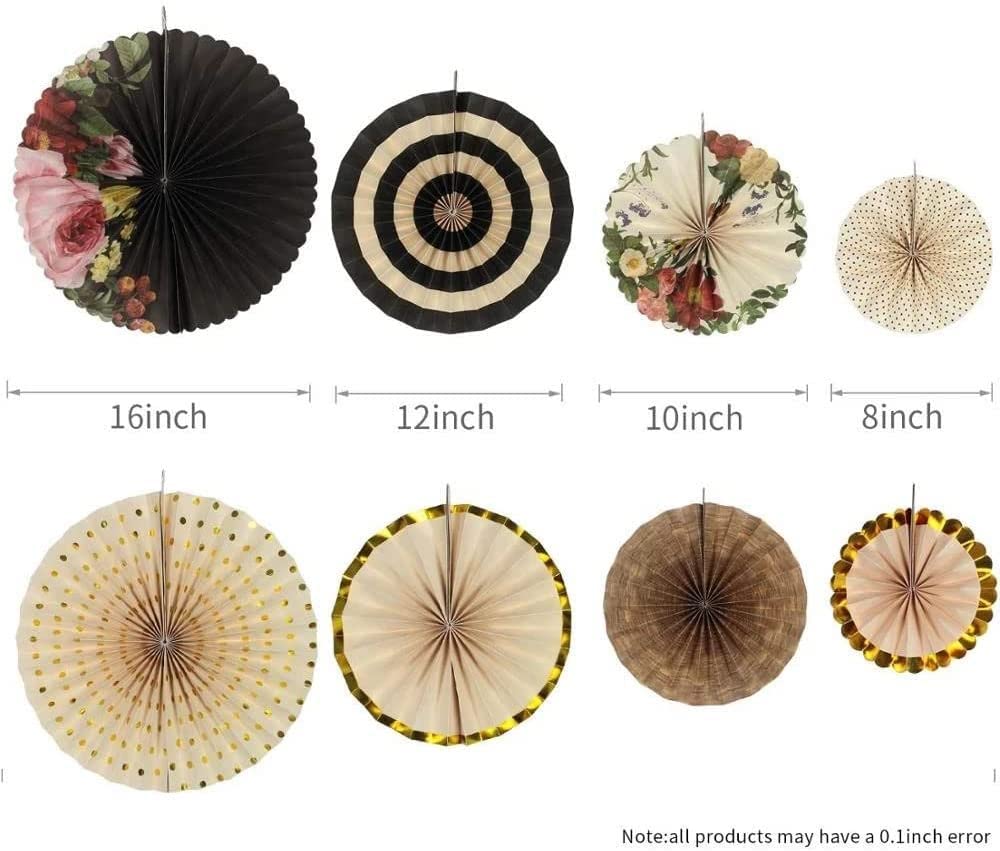 Set Fiore di Fiore di Carta Floreale abbronzante Nera di 8 proposte di San Valentino.
