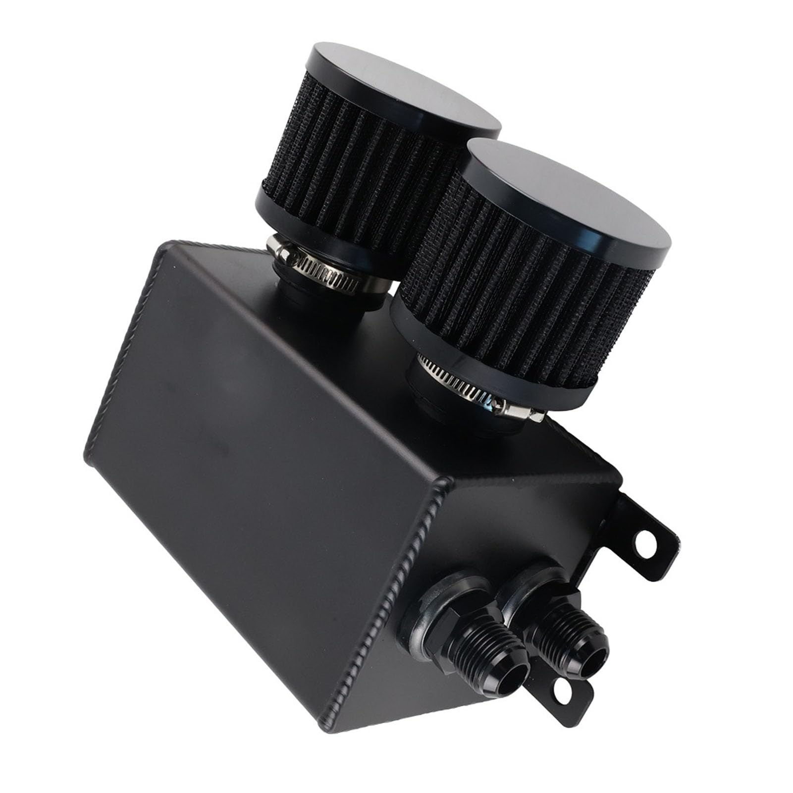 Tbest Serbatoio Recupero Olio Separatore Aria Olio, Filtro Interno con Raccordi AN10, 1,2 L for Protezione Motore