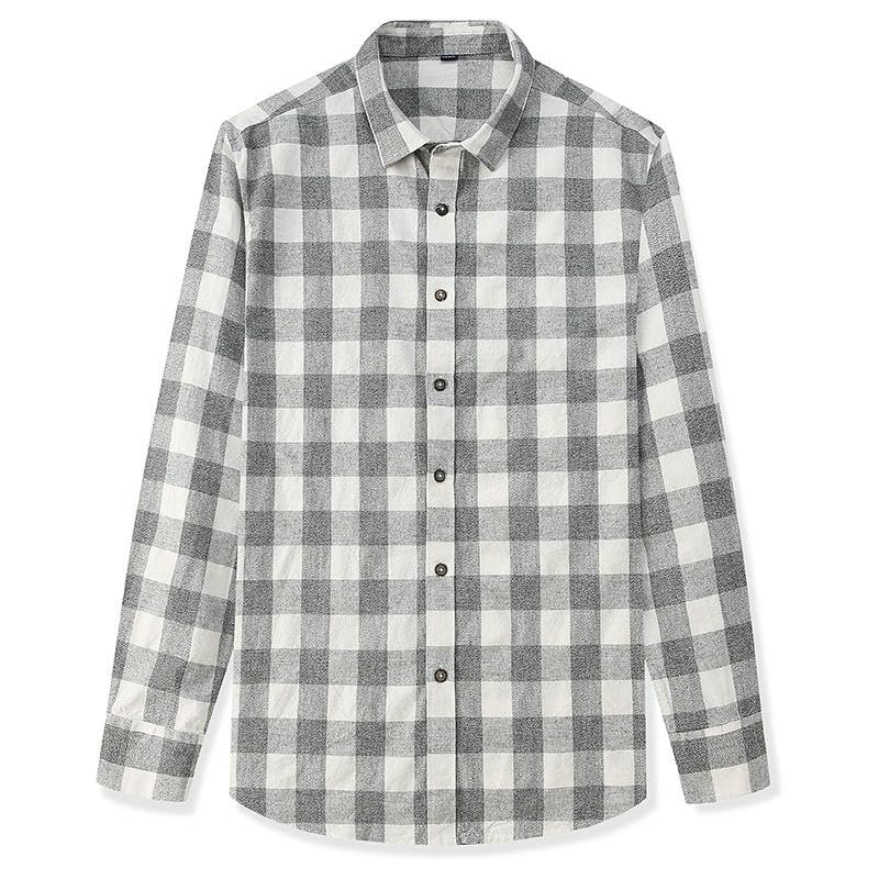 Chemise en coton à carreaux style coréen de qualité supérieure - 5