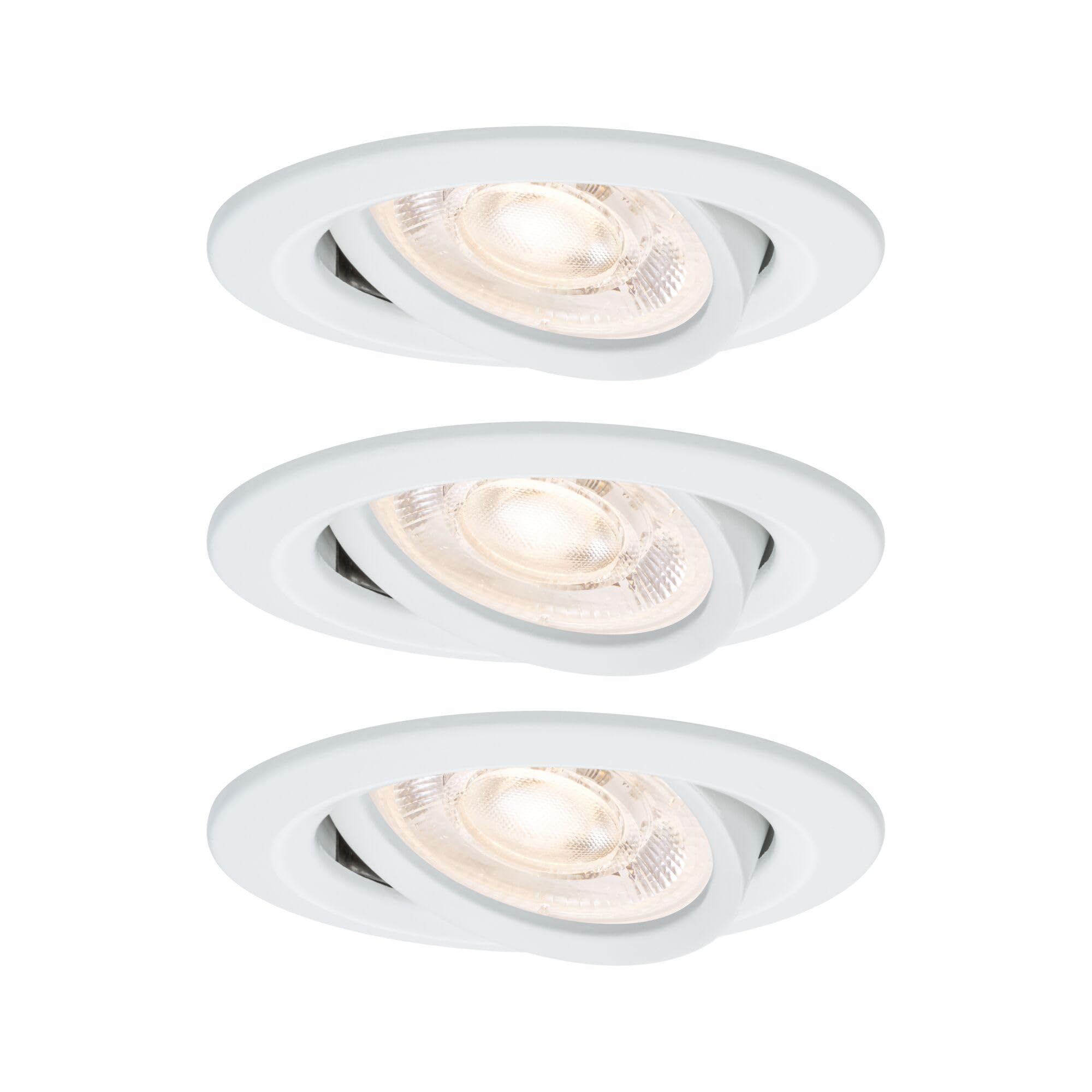 Paulmann Nova GU10 Flat orientable LED Spot encastrés 3x4,9W 3x550lm 230V 2700K blanc dépoli