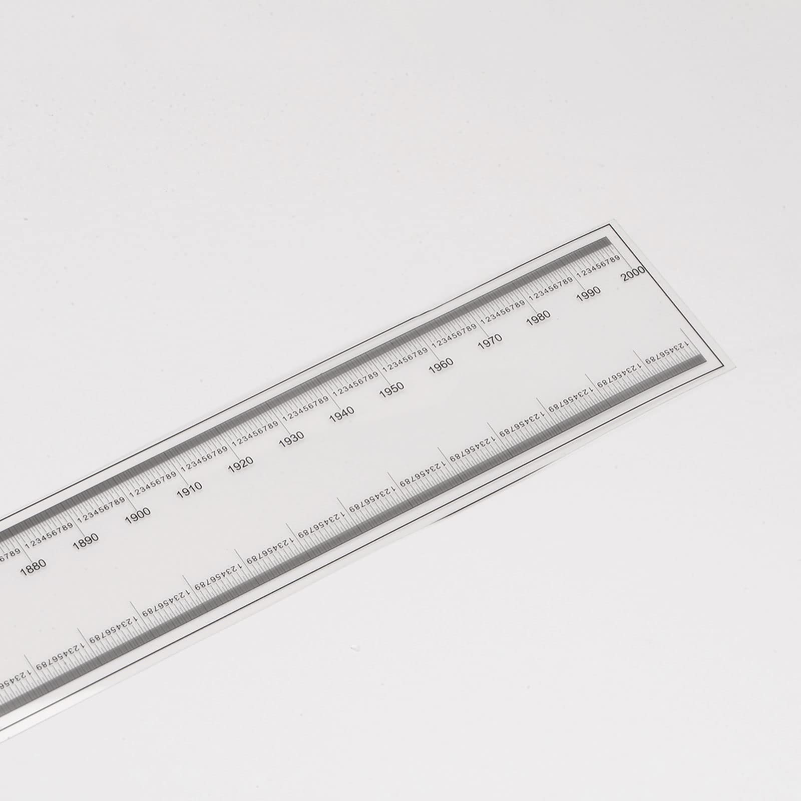 Regla Flexible PET 120cm - Escala 0.1mm, Plegable, Transparente, Con Medición De Ángulos R
