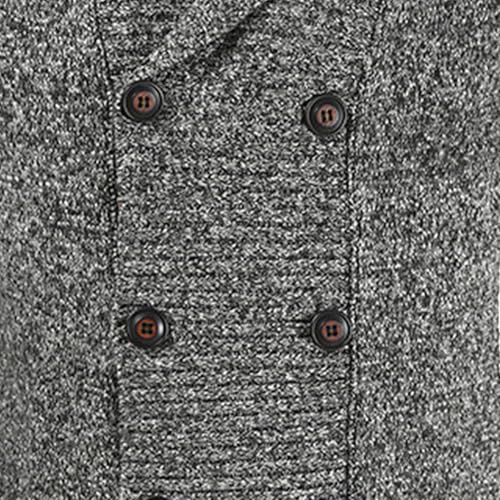Mens Lapel Double Breasted Cardigan Shawl Collar Cable Knit Fall Sweater Knitted Textured with Buttons for Men4