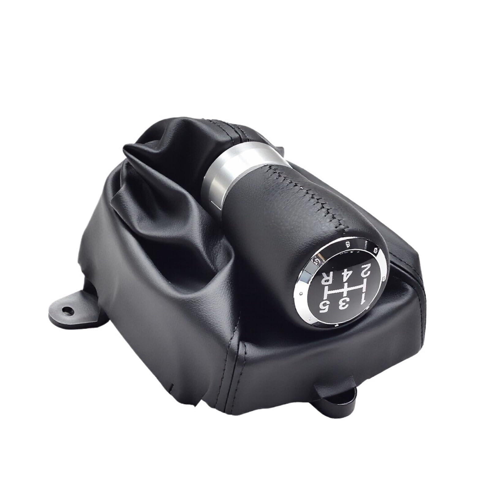 Qwqaab 5 Speed-Set Manual Gear Knob For Accord Viii 8 Mk8 2008-2014 Black Manual Gear Shift Knob 5/6 Speed(5 Speed-Set)