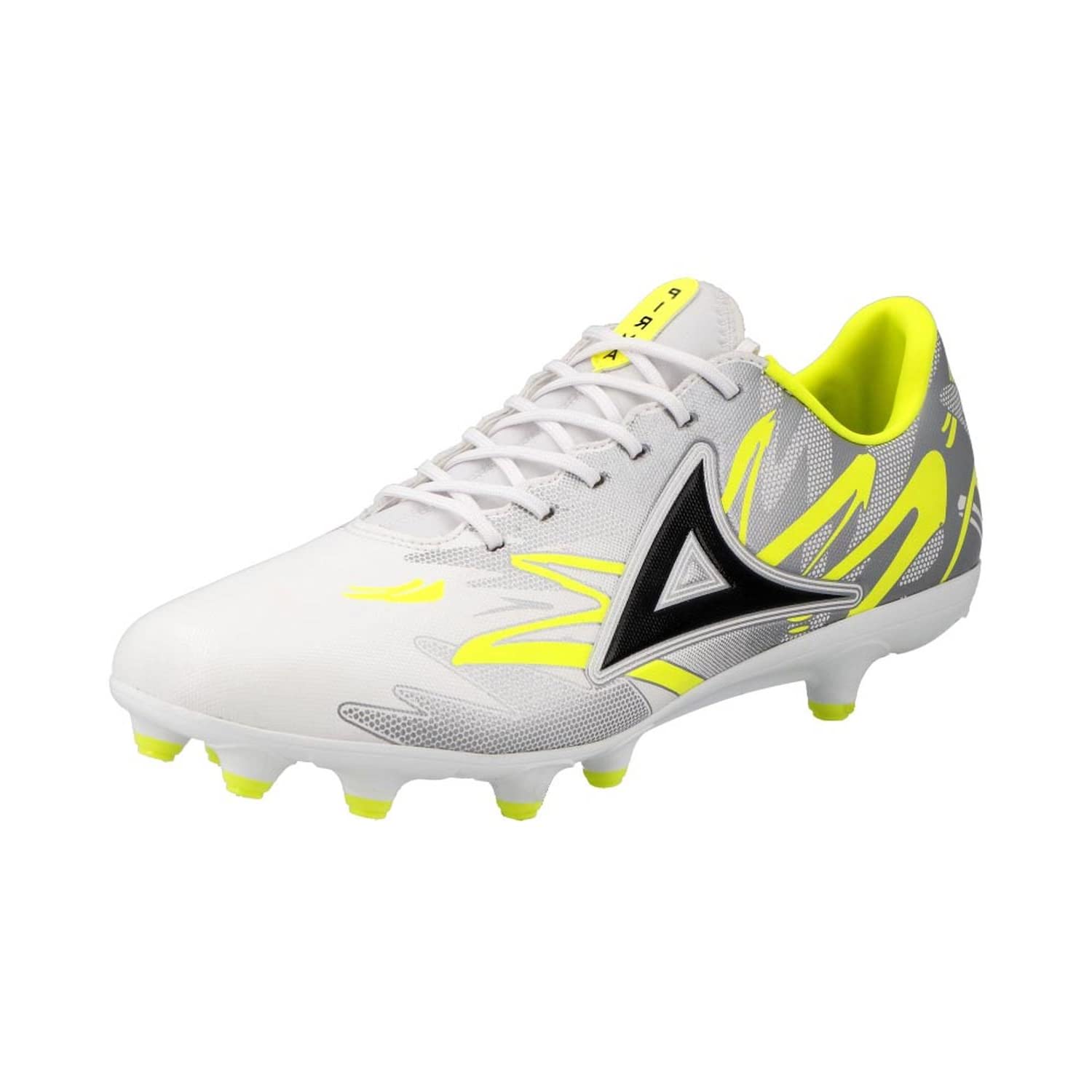 Pirma Men's Soccer Cleats Imperio Neo Elite 3010 White/Silver Firm Ground (us_Footwear_Size_System, Adult, Men, Numeric, Medium, Numeric_10_Point_5)