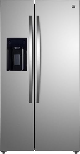 Kenmore Accela Chill, refrigerador lado a lado con congelador de 36 pulgadas, dispensador de agua y hielo, estantes de vidrio ajustables,