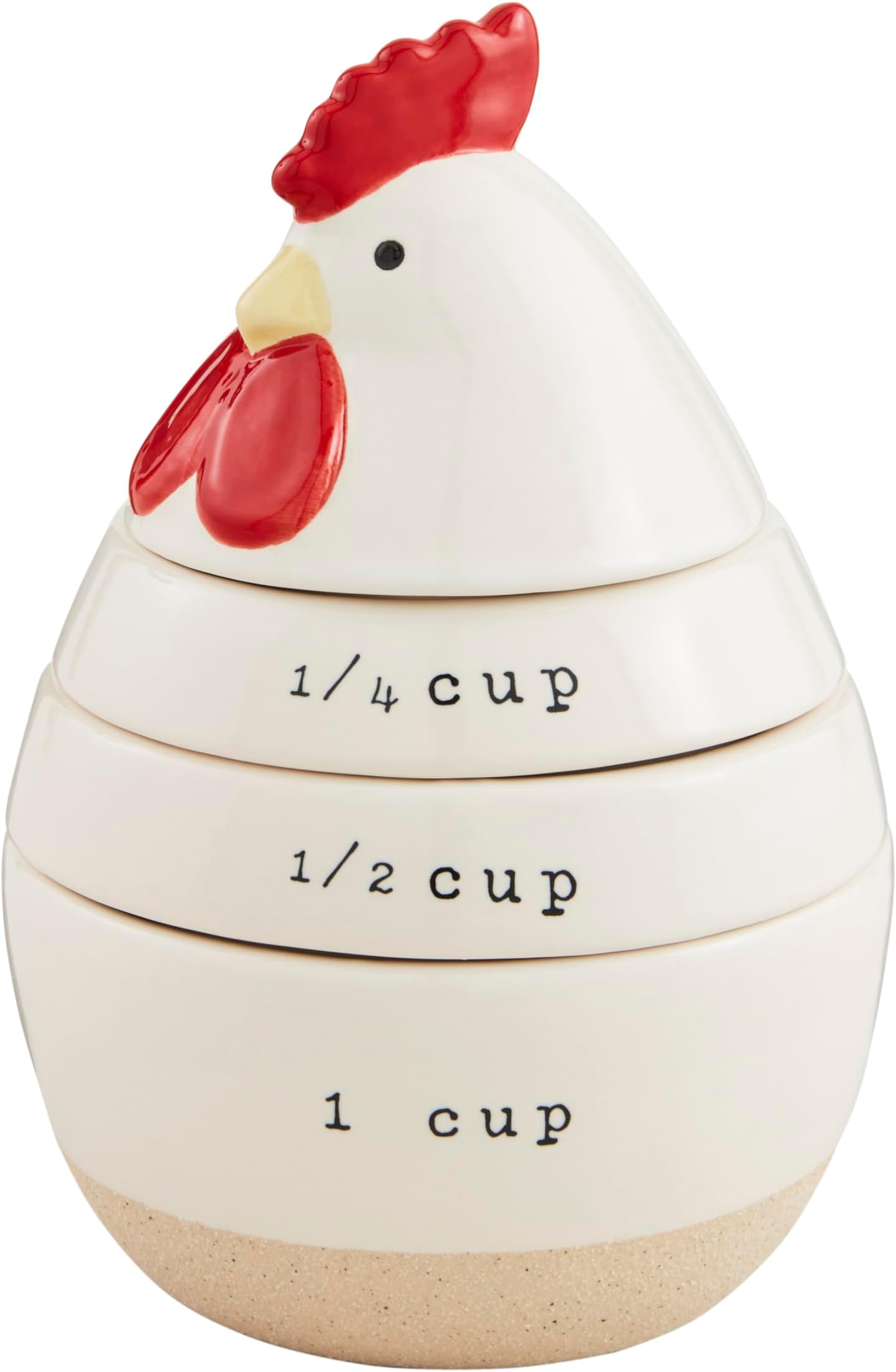 Chicken Measuring Cup Set; 4 1/2" x 4" dia