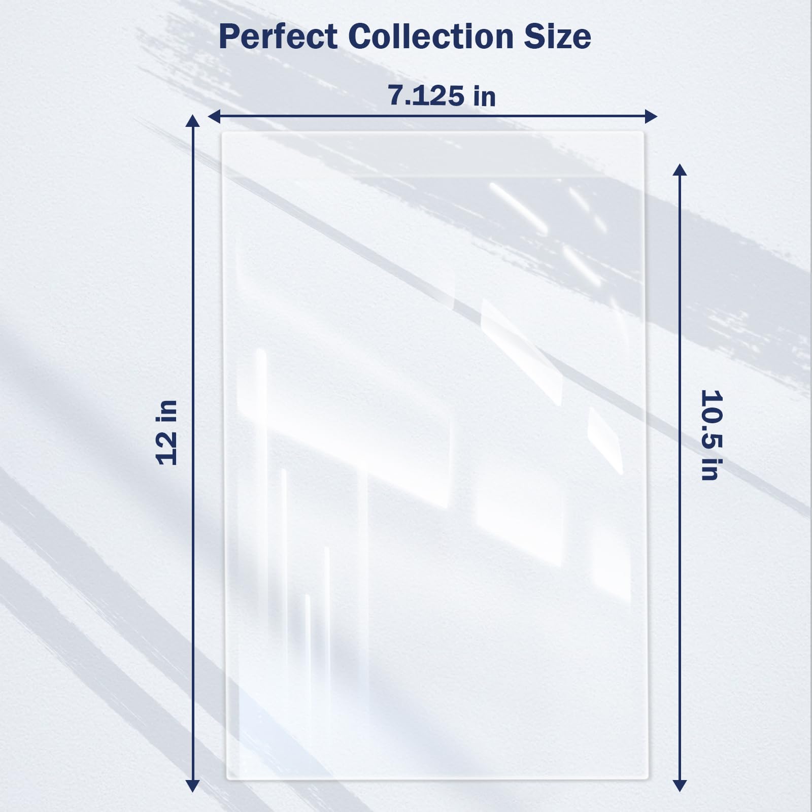 Comic Book Sleeves, Upgrade Polypropylene(PP) Acid-Free Materials,Resealable Crystal Clear Comic Book Storage Boards Bags,20% Thicker Better Comic Collection Display,7.125 x 10.5 Inch,100-Count