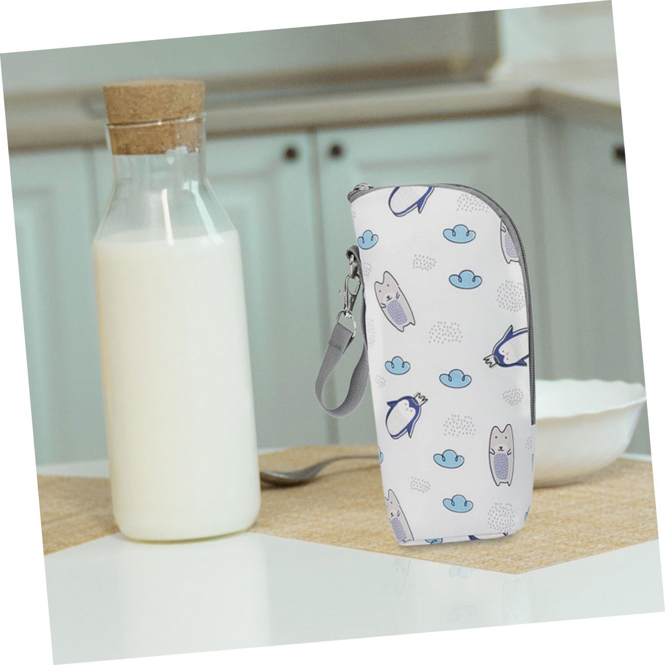 ifundom 3 Set Di Borse Termiche Portatili Per Biberon Eleganti Organizer Per Conservare Biberon Per Bambini Con Cerniera Calde O Fredde Per Gite 2 Pezzi * 3