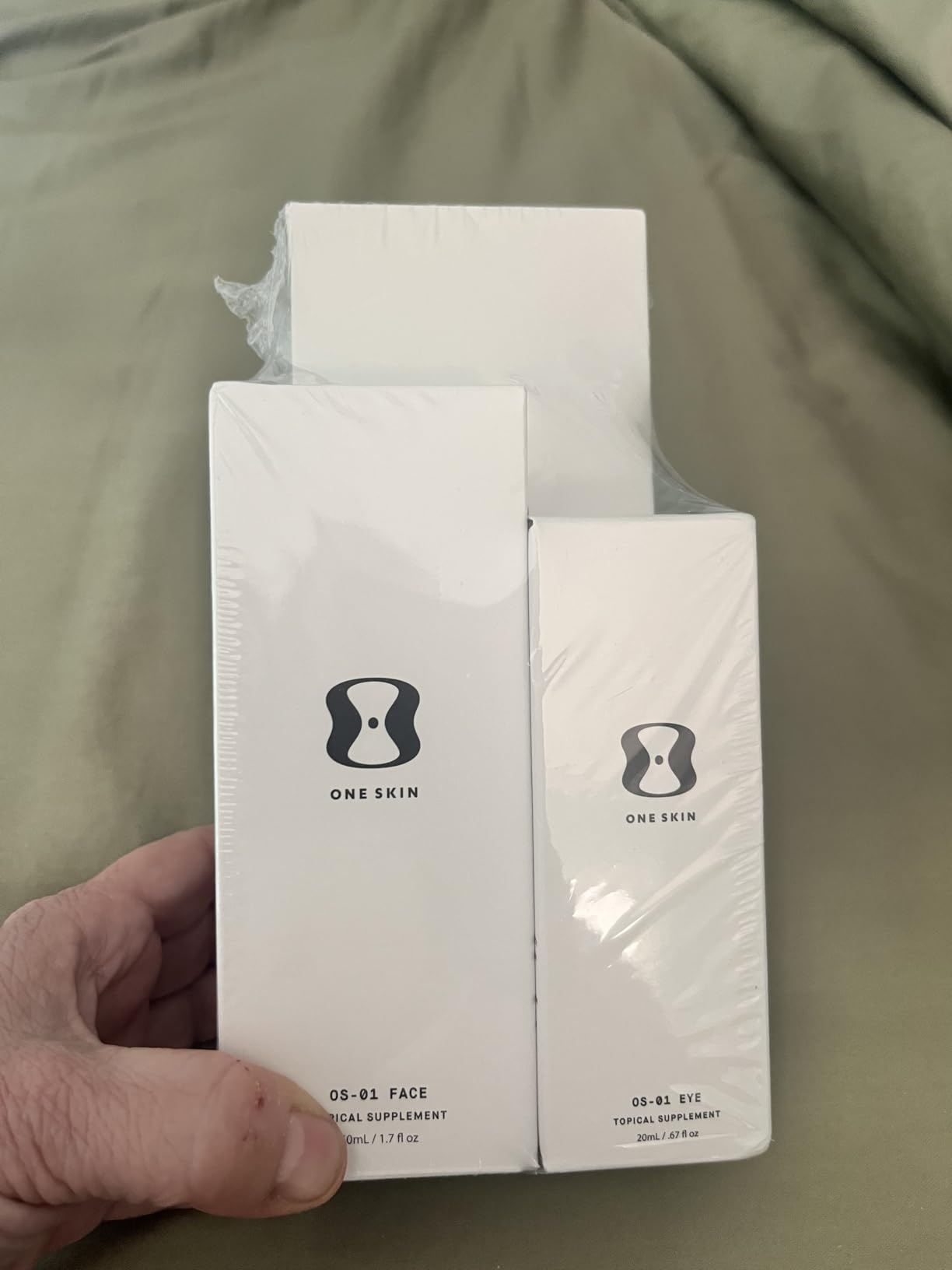 OneSkin BODY & FACE & EYE OS-01 Peptide Topical Supplement | Skin Longevity Age Reversal Body Moisturizer, Face Moisturizer and Eye Cream