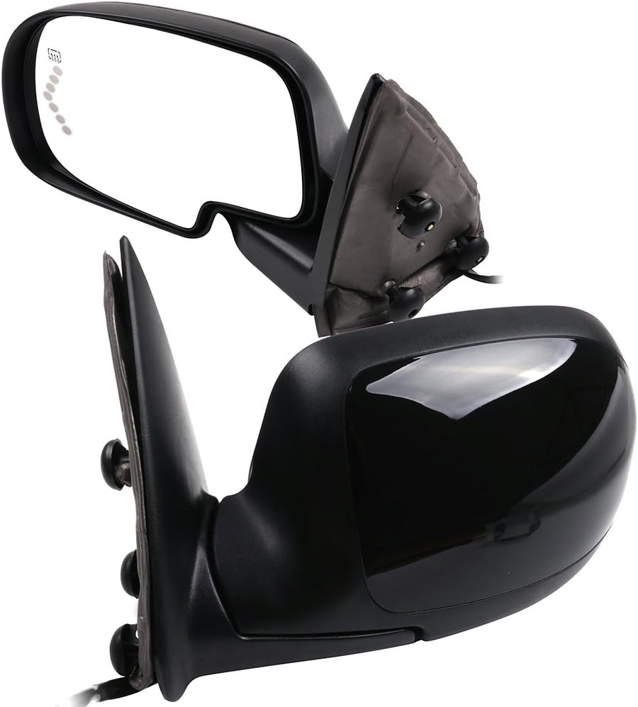 Door Mirrors ECCPP High Performance LH+RH Side Mirror Replacement Driver+Right Side Mirror With Power Adjusted Heated for 2003-2006 For Chevy Silverado Suburban Tahoe For GMC Sierra Yuk