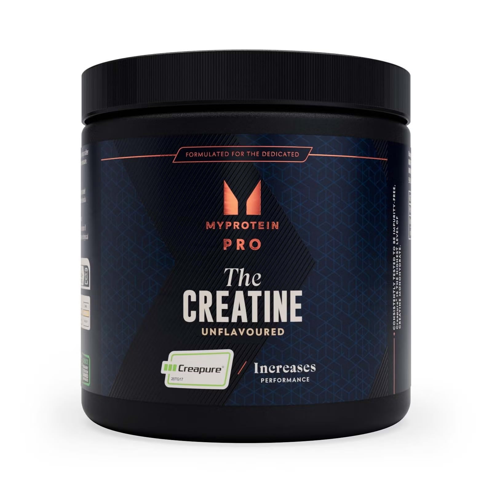 Myprotein The Creatine (Creapure®) | Micronised Pure Creatine Monohydrate Powder | High Purity - 3g Per Serving | 250 g (83 Servings) - Unflavoured - Premium Nutritional Supplement